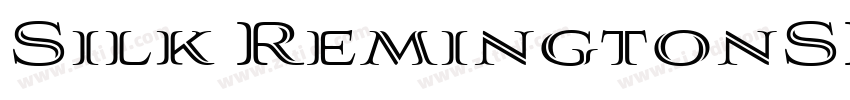 Silk RemingtonSBold字体转换